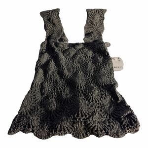 NWT Free People Intimately Love Letter Cami Black  XS/S